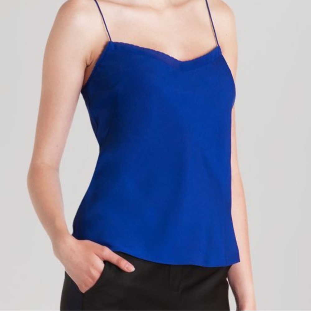Ted Baker, Blue - Tissa Scalloped Edge Tank